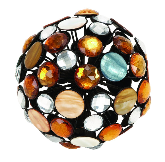 METAL JEWEL BALL AN EXCELLENT ANYTIME WALL DECOR