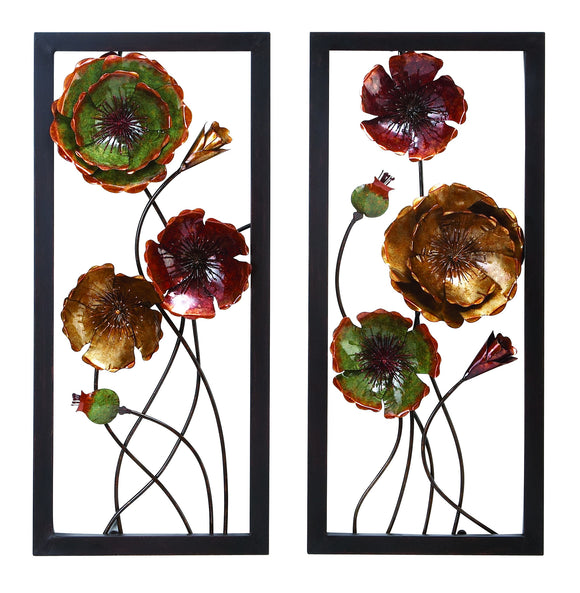 METAL WALL DECOR 2 ASST COMES IN A SET OF TWO