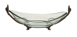 Classy Styled Glass Bowl Metal Stand