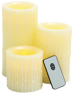 Modern Styled Attractive Led Wax Candle Remote Set/3