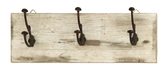 Cute And Impressive Wall Hooks With Rustic Nail Knobs