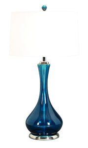 GLASS TABLE LAMP A LIVING STYLE STATEMENT