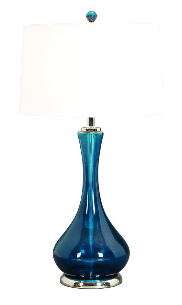 GLASS TABLE LAMP A LIVING STYLE STATEMENT