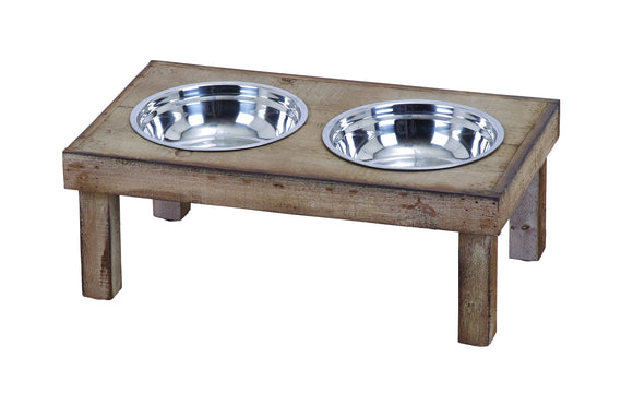 Classic Style Handmade Pet Feeder Food Bowl