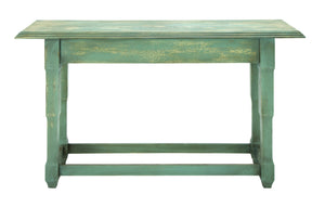 Impressive Console Table With Aged Woodwork