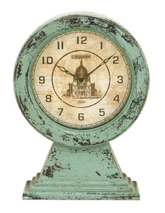 Old Look London Themed Table Top Clock