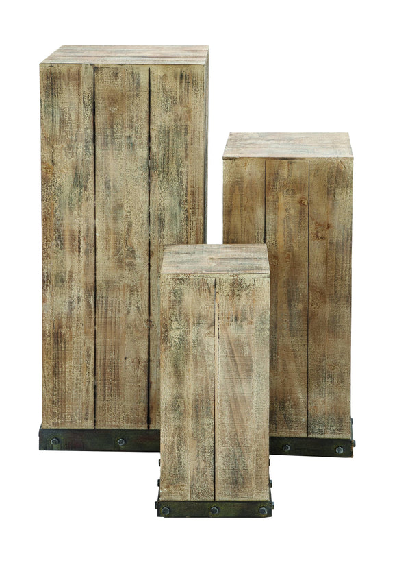 Mastercraft Wood Pedestal Set For Your décor Items