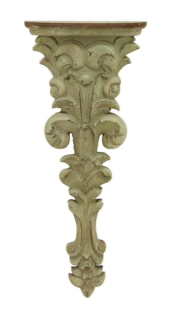 Vintage Look Corbel Shelf Floral Style