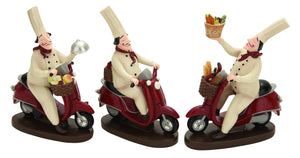 Fat Chef - Polystone Chef Set/3 7"H, 5"W