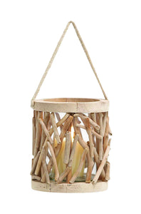 Elegant and Attractive 7.5" Wooden Lantern with Classic Design