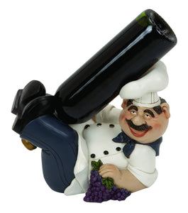 Fat Chef - Polystone Chef Wine Holder 10"W, 8"H