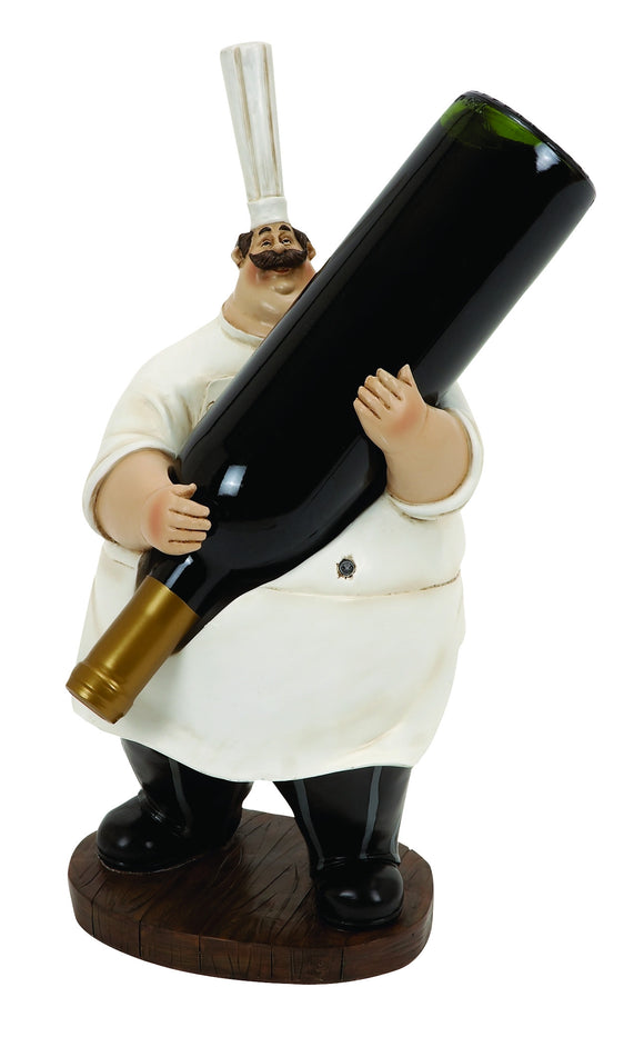 Fat Chef - Polystone Chef Wine Holder 15