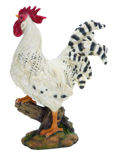 Polystone Rooster 14"H, 10"W Statue