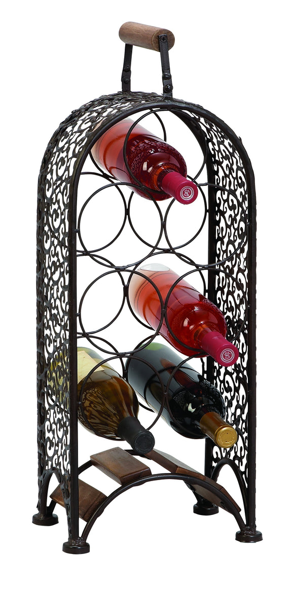 METAL WINE RACK MAKE YOUR BAR AREA MORE INVITING