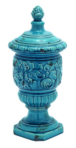 Beautiful Ceramic Jar Accented with Intricate Detail Work