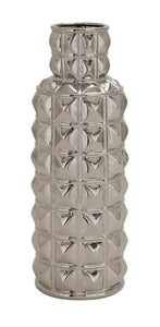 Dazzling Modish Styled Ceramic Silver Vase