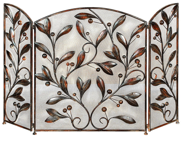 METAL FIRE SCREEN A DECORATIVE PROTECTION