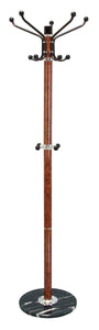 DEEP BROWN METAL MARBLE COAT RACK