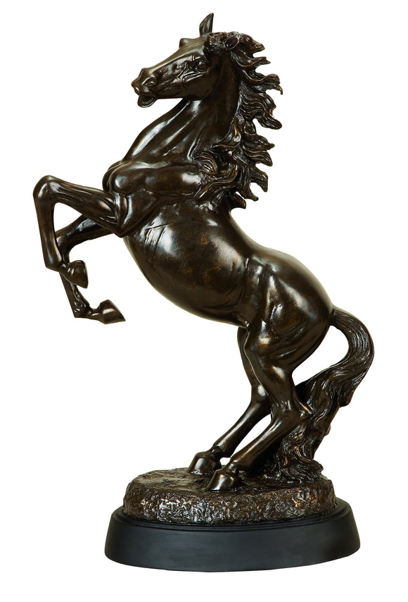 POLYSTONE STANDING HORSE AN IMPRESSIVE TABLE DECOR