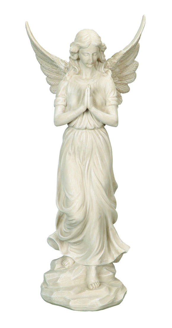 POLYSTONE ANGEL 7 INCHES WIDE BRINGS RELIGIOUS BLEND