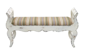 The Funky Wood Fabric Bench