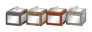 Striking Classy Styled Wood Mirror Jewelry Box