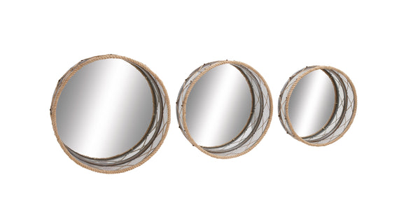 The Unique Set of 3 Metal Wall Mirror