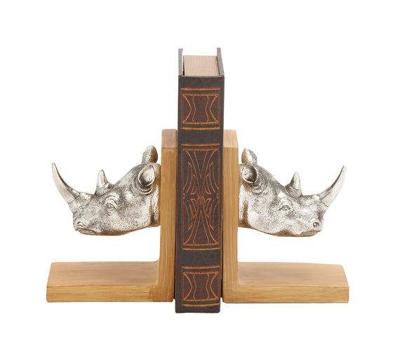 The Cool Rhino Bookend Pair