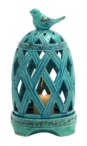 Ceramic Birdcage Candle Holder