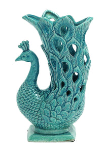 Beautifully Styled Ceramic Peacock Vase