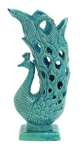 Remarkably Styled Ceramic Peacock Vase