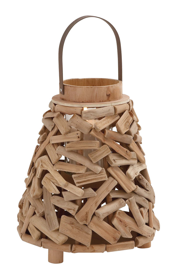 Surprisingly Creative Driftwood Metal Lantern