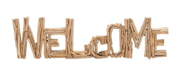 Classy Styled Striking Driftwood Welcome