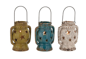 The Exquisite Ceramic Lantern 3 Assorted