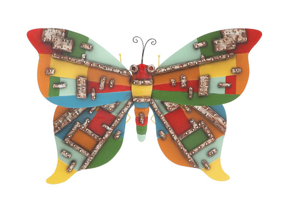 Creative Styled Attractive Metal Butterfly Plaque