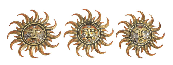 God’s Metal Polystone Sun Plaque 3 Assorted