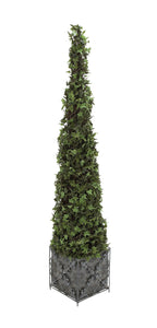 The Gorgeous PVC Ivory Topiary Metal Plant