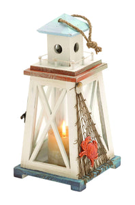 Wood Lantern with Broad Base and Good aeration at the Top