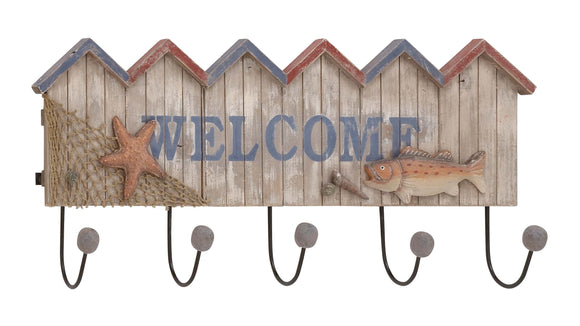 Striking Styled Wood Metal Welcome Hook