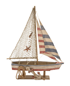 Attractive Styled Wood Rope Sailing Boat