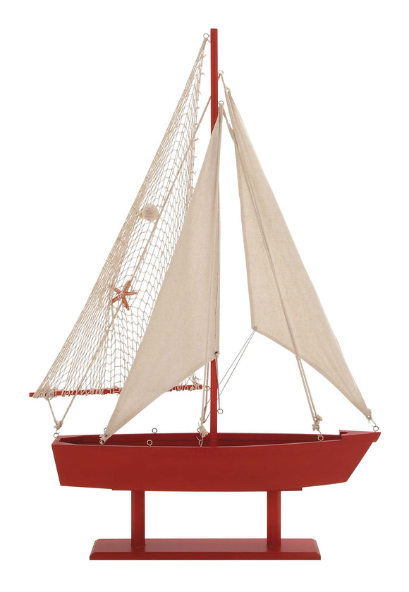 The Lovely Wood Canvas Sail Boat