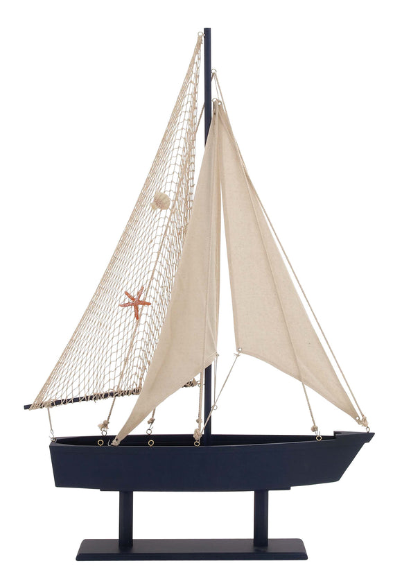 The Cool Wood Canvas Sail Boat