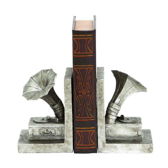 Authentic phonogram stylish bookend