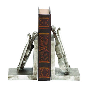 Knackery fancy Violin bookend pair