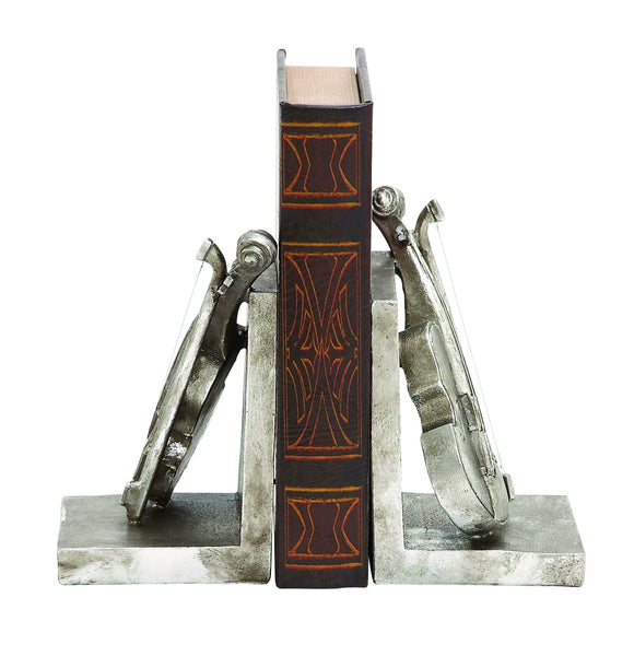 Knackery fancy Violin bookend pair