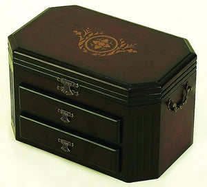 WOOD JEWELRY BOX FOR SAFE STORAGE