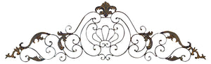 CROWN IRON SCROLL WALL DECOR SCULPTURE