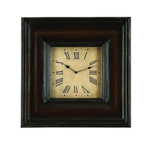 WOOD CLOCK IN RECTANGULAR SHAPE