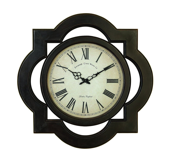 WOOD WALL CLOCK UNIQUELY SCALLOPED