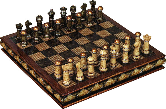 POLYSTONE CHESS SET - GREAT FOR GIFT